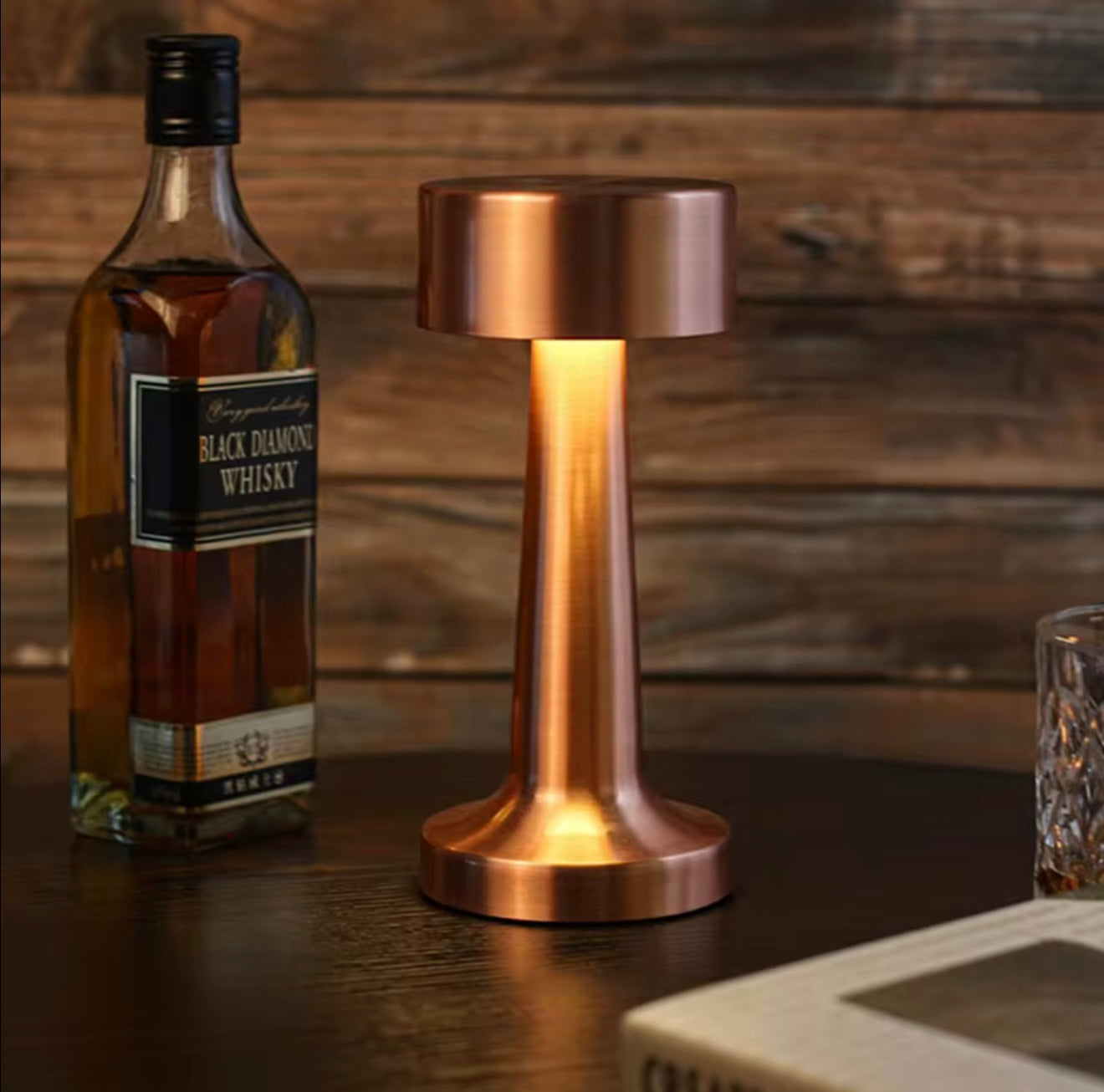 Lampa stołowa LED AURORA LUX 1W 120lm ZŁOTA IP20 | DOTYKOWA | USB-C