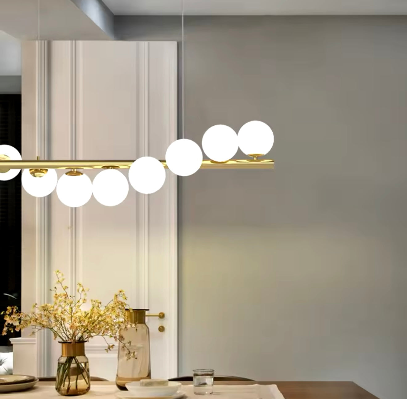Lampa żyrandol,loft modern nowoczesne kule wiszące 2 rozmiary