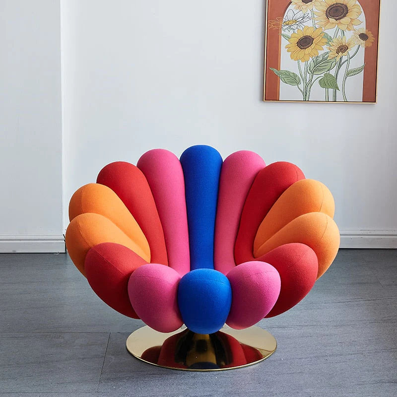 FOTEL obrotowy wielokolorowy designerski