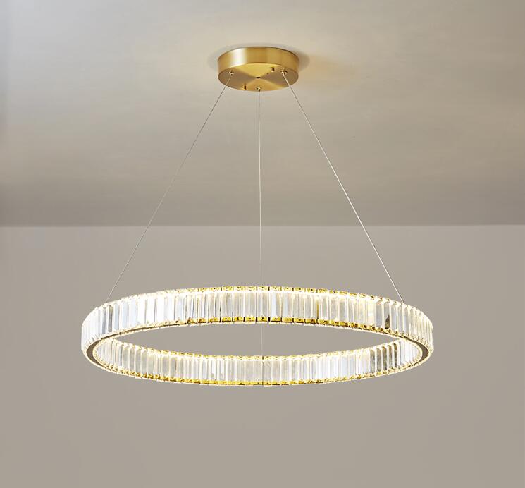 LAMPA ring kryształki 60cm